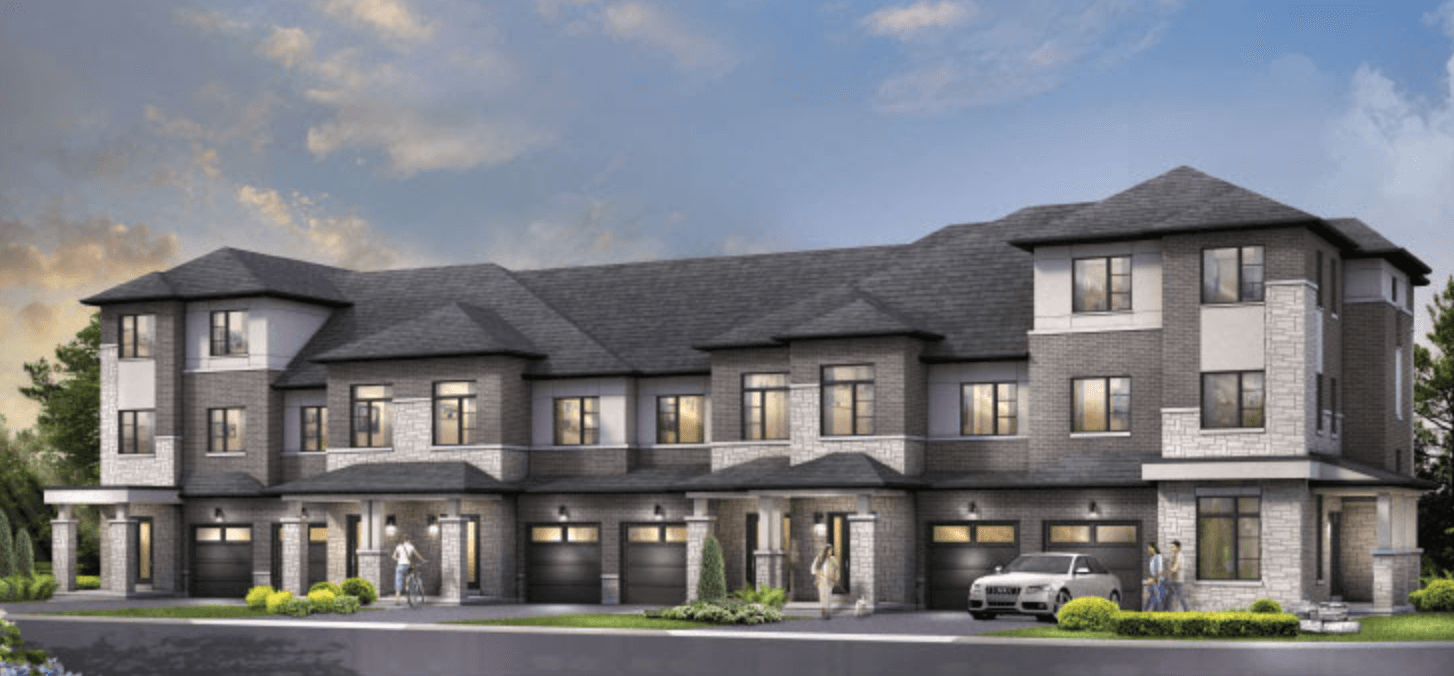 The Enclave Milton Sundial Homes — community rendering on Britannia Road